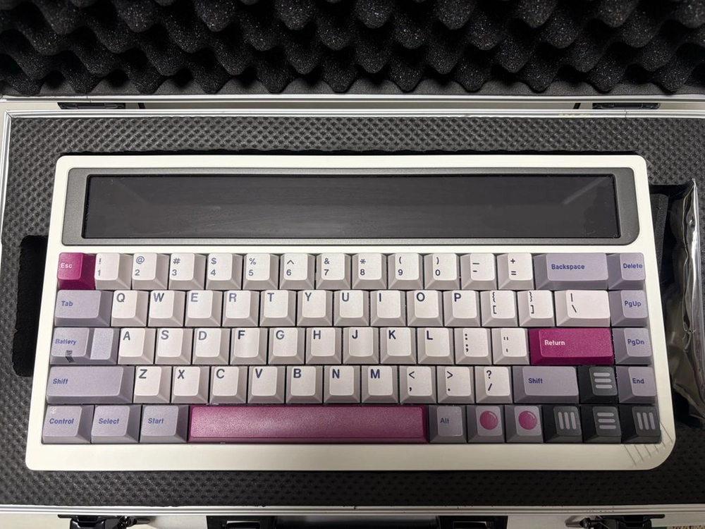 앵그리미아오 rgb65 클라우드화이트 + gmk + 제인키캡 이미지