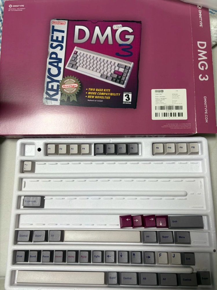 앵그리미아오 rgb65 클라우드화이트 + gmk + 제인키캡 이미지