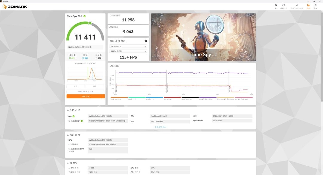 갤럭시 RTX 2080 TI 11GB 그래픽카드 이미지