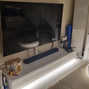 삼성 TV 75인치 네오 QLED 4K IPS + 사운드바 + 거치대 + 거실장 팝니다KQ75QNB88AFXKR 이미지