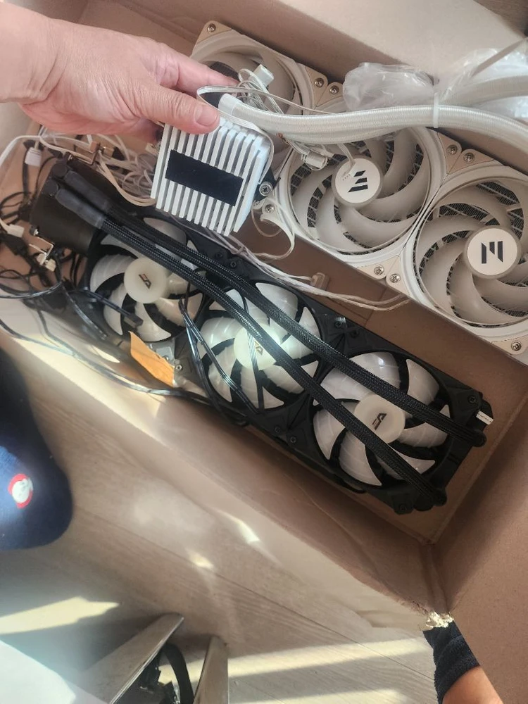 asus tuf b550 plus,시소닉 750w 파워,3열수냉쿨러 이미지