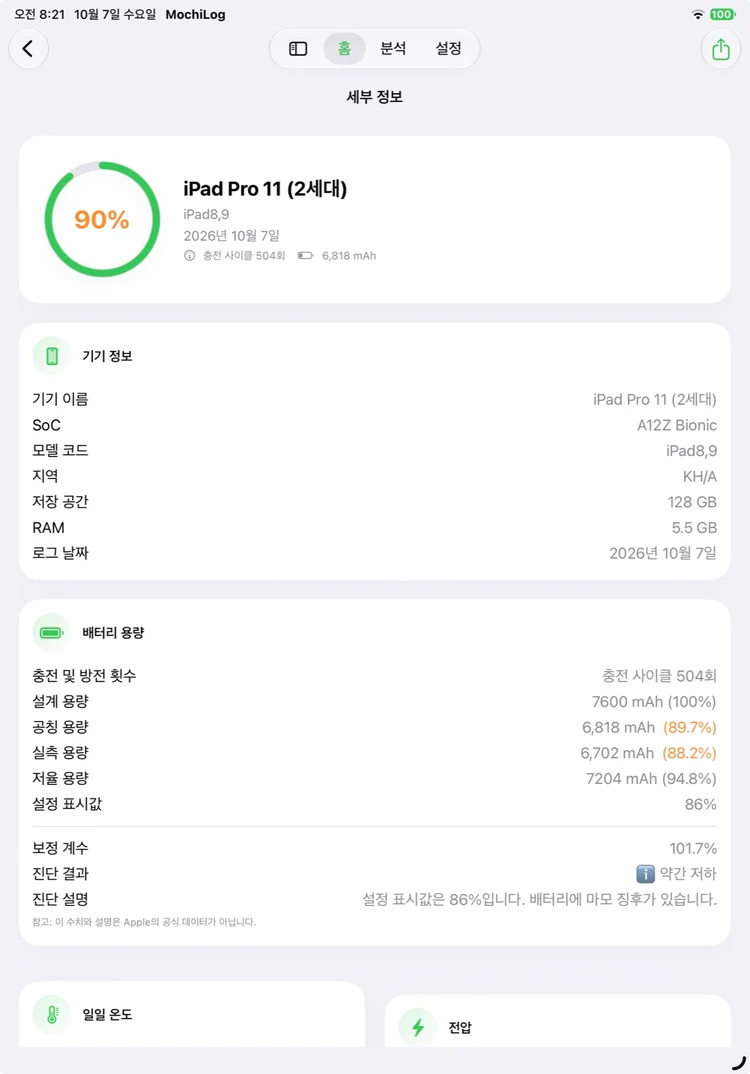 아이패드 프로 11 2세대 128GB 와이파이 스페이스그레이 풀박스 이미지