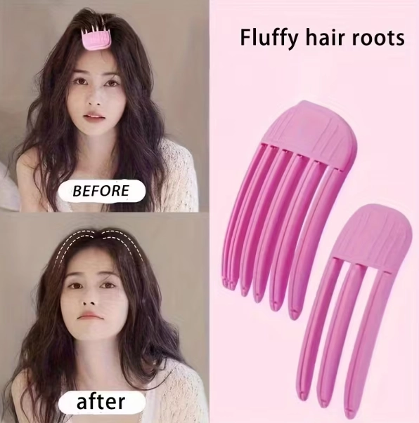볼륨 헤어 클립 뿌리 볼륨 컬링 헤어빗 집게핀 이미지