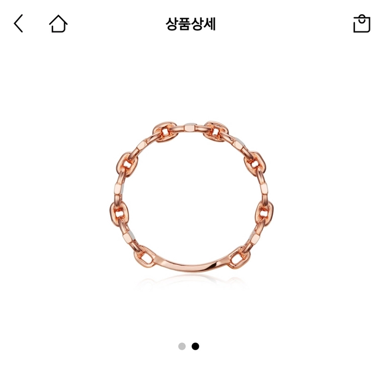 [디디에두보 정품] 듀얼디디 14K 로즈골드 반지 11호 / JDRRRVF28XX / 풀구성 이미지