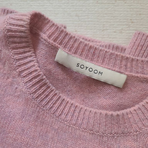 SOYOOM Cashmere Knit 소윰 캐시미어 니트 핑크 긴팔 라운드넥 / 릭오웬스 랑방 더바넷 더캐시미어 이미지