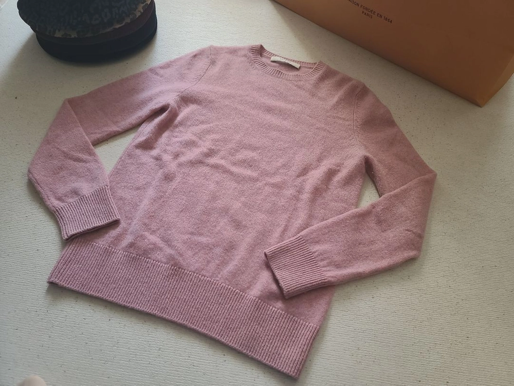 SOYOOM Cashmere Knit 소윰 캐시미어 니트 핑크 긴팔 라운드넥 / 릭오웬스 랑방 더바넷 더캐시미어 이미지