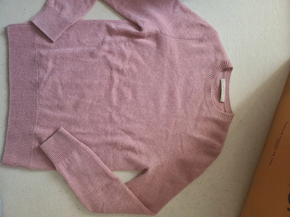 SOYOOM Cashmere Knit 소윰 캐시미어 니트 핑크 긴팔 라운드넥 / 릭오웬스 랑방 더바넷 더캐시미어 이미지