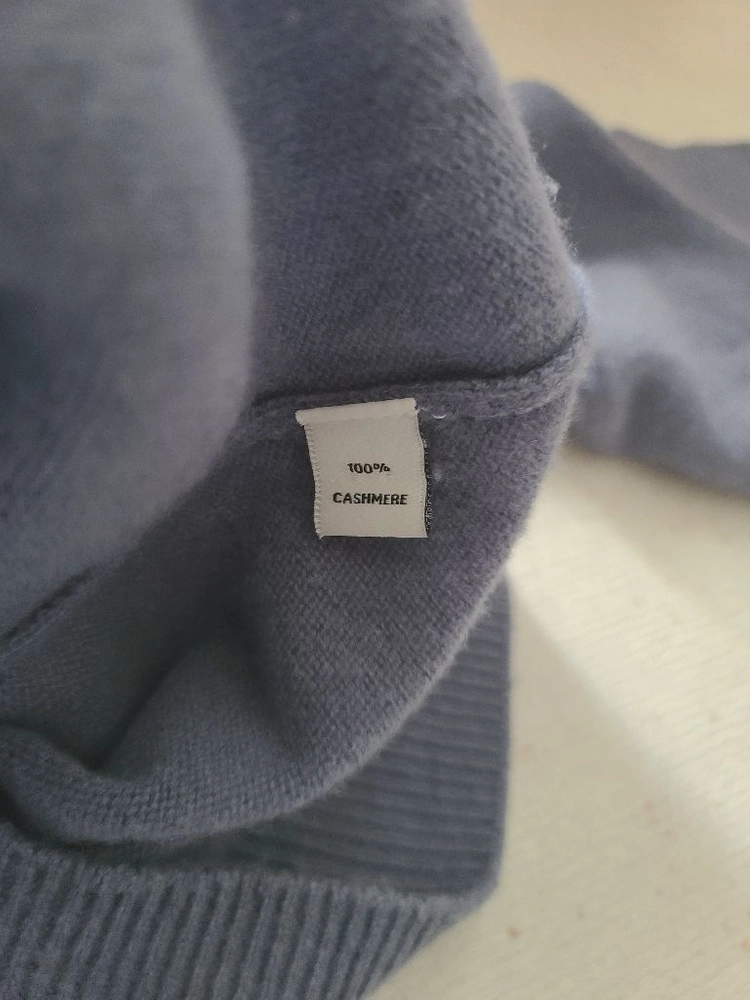 SOYOOM Cashmere Knit 소윰 캐시미어 블루 긴팔 라운드넥 니트 / 릭오웬스 랑방 폴로 더캐시미어 더바 이미지