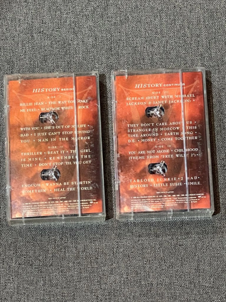 마이클 잭슨 HISTORY 2tape 세트 카세트테이프 이미지