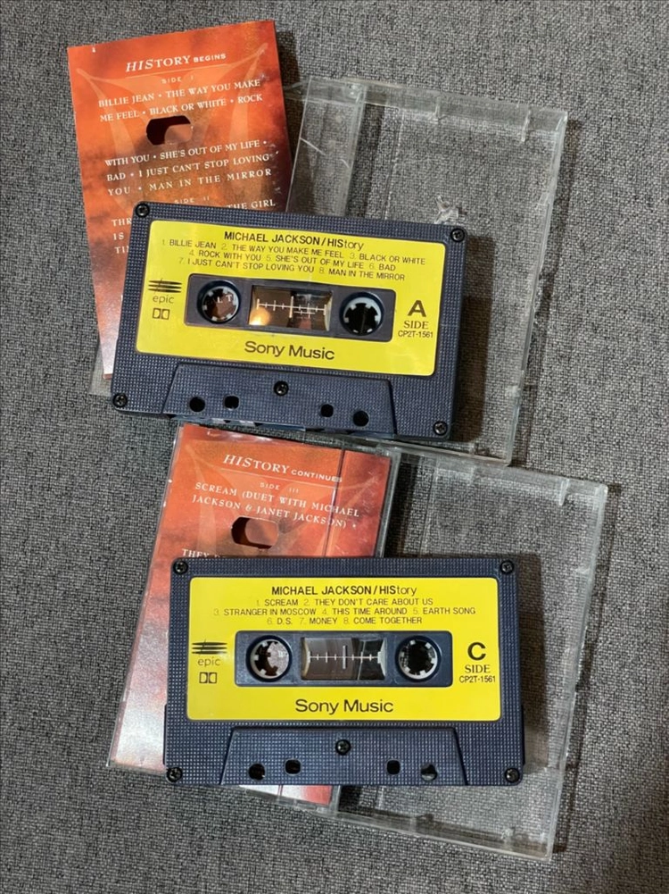 마이클 잭슨 HISTORY 2tape 세트 카세트테이프 이미지