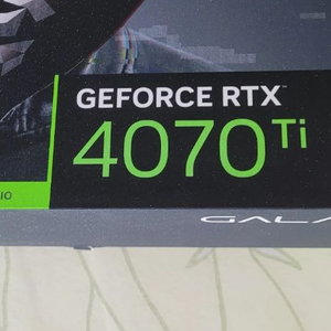갤럭시 RTX 4070TI SG 박스셋 판매합니다.(무상26년 11월초까지) 이미지