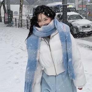 반값)폭닥폭닥 체크 목도리 체크머플러 🩵 이미지