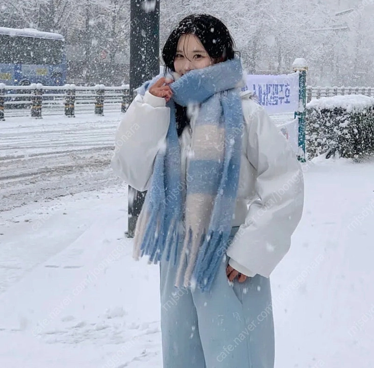 반값)폭닥폭닥 체크 목도리 체크머플러 🩵 이미지