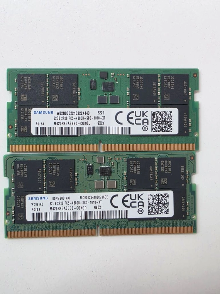 노트북 램 삼성 ddr5 32g 2개 - 안심되는 중고거래