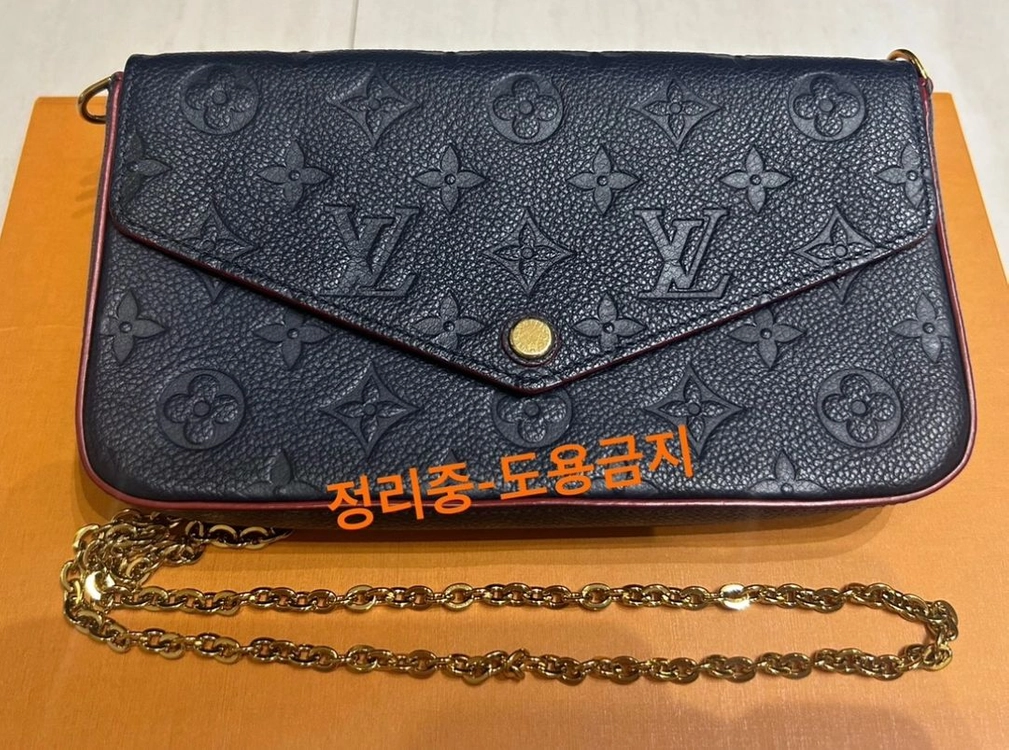 루이비통 포쉐트 펠리시 (네이비 컬러)체인 모노그램 앙프렝뜨 이미지
