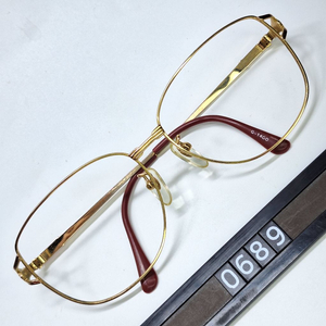 G-14GO 안경테 안경 144mm 골드 엔드피스장식 여성용 일본 빈티지 레트로 클래식 아메카지 Y2K 수입 패션 이미지