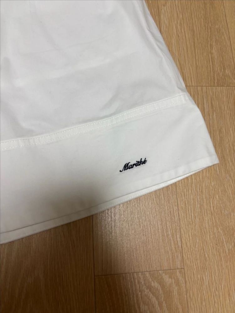 마리떼 프랑소와 저버 코튼 웨이스트 윙클 스커트 화이트 M 이미지