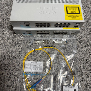 광절연시스템 시스코 2960l 스위치허브 지빅 광케이블 이미지