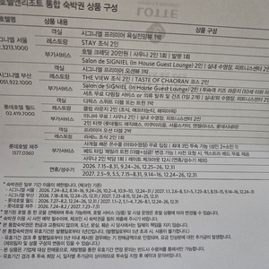 롯데호텔 시그니엘 통합 숙박권 팝니다. 이미지