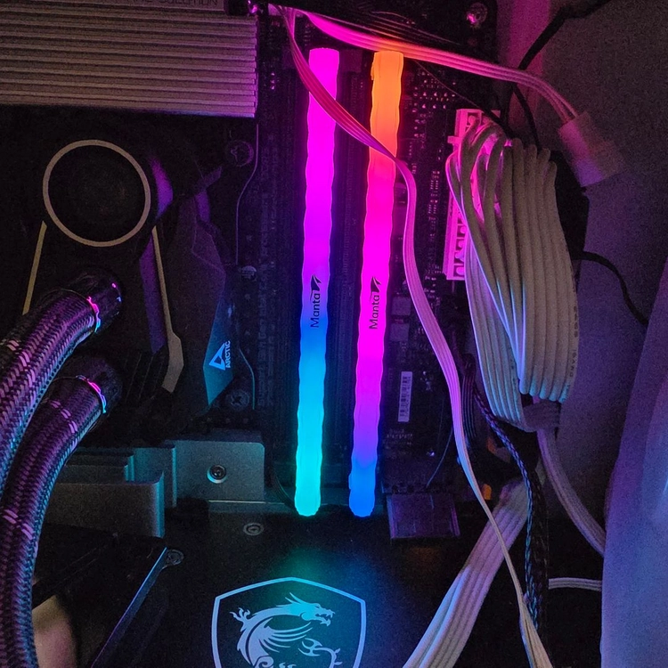 V-Color Manta DDR5 RGB 96GB(48GB×2) 6400MHz CL32|하이닉스 메모리 이미지