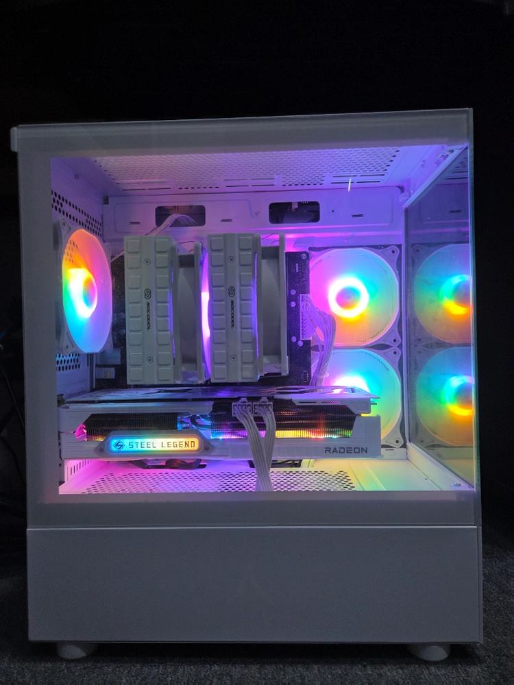 부산/화이트 게이밍 본체/7800x3d, 9070xt - 안심되는 중고거래