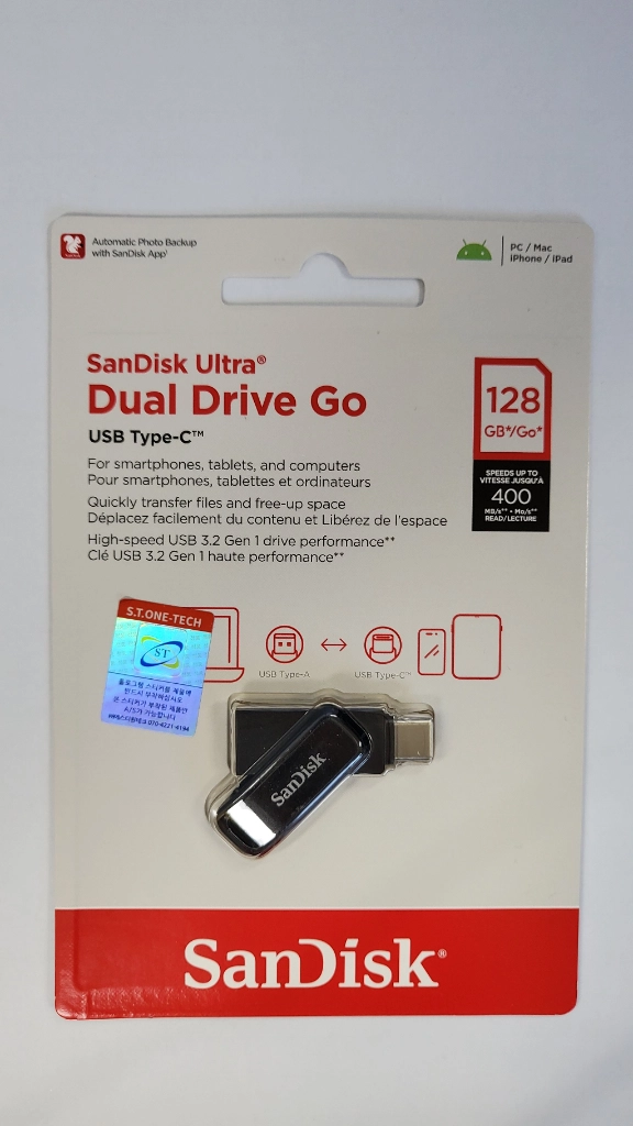 (미개봉 새상품) 듀얼 드라이브 USB 메모리 128GB - 안심되는 중고거래