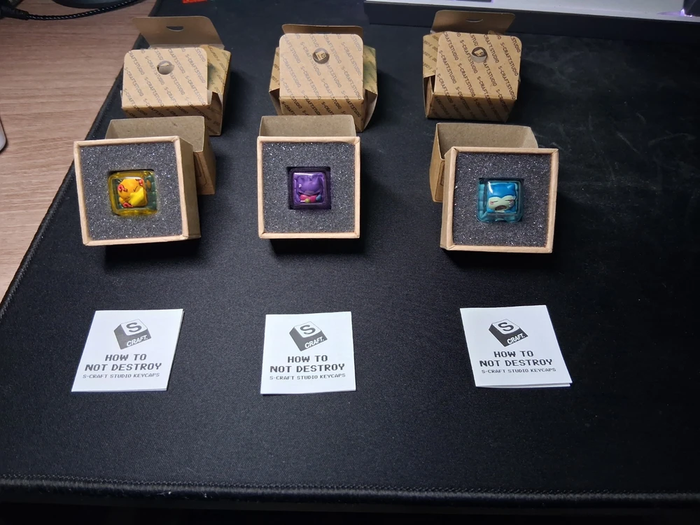 S-craft 드리미 포켓몬 키캡 / 아티산 키캡 3종 세트 이미지