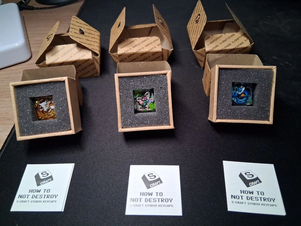 S-craft BATCH 13 포켓몬 키캡 / 아티산 키캡 3종 세트 이미지