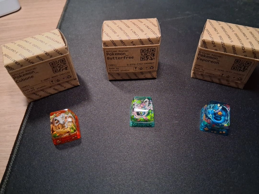 S-craft BATCH 13 포켓몬 키캡 / 아티산 키캡 3종 세트 이미지