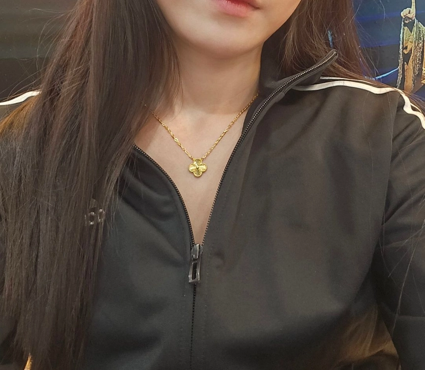 순금 크로버 3돈 목걸이 이미지