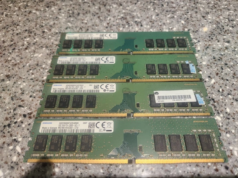 DDR4 메모리 8GB 4개 세트 (32GB) 2666v - 안심되는 중고거래