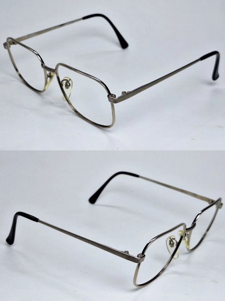 CARINO 2823 안경테 안경 54mm 스퀘어 실버 일본 빈티지 레트로 클래식 Y2K 아메카지 패션 수입 스트릿 이미지