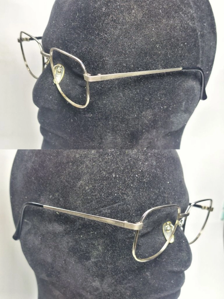 CARINO 2823 안경테 안경 54mm 스퀘어 실버 일본 빈티지 레트로 클래식 Y2K 아메카지 패션 수입 스트릿 이미지