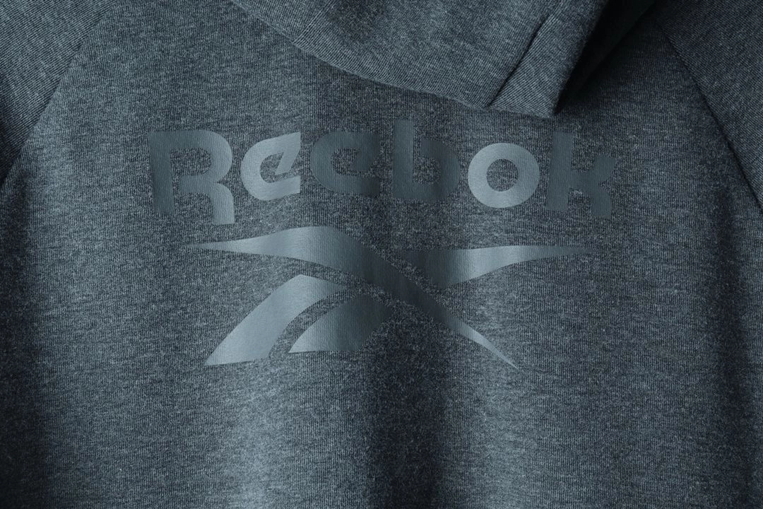 (L-XL) 리복 후드집업 빅로고 그레이 올드스쿨 이미지