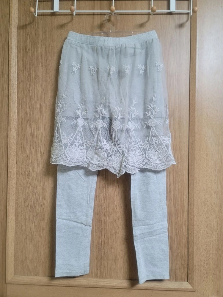 오후 레이스 치마 레깅스 130사이즈 이미지