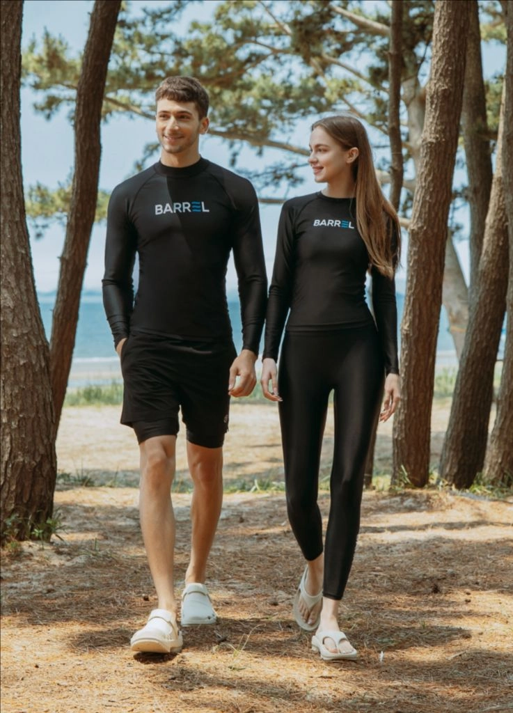 배럴 어비셜 워터레깅스 L사이즈 1회착용 + 커버업 비치원피스 새제품 모노키니 XL사이즈 호텔수영복 이미지