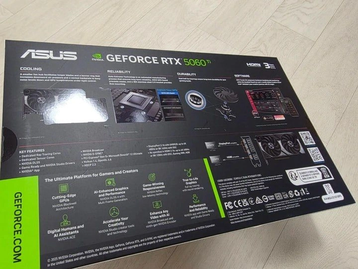 미개봉. ASUS DUAL RTX 5060 Ti OC D6 8GB 이미지