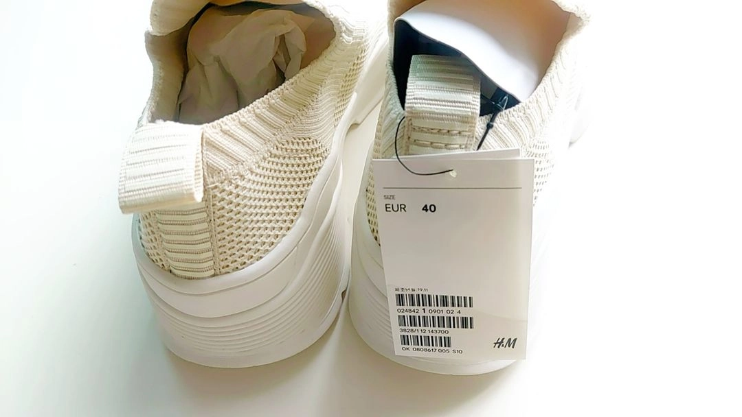h&m 아이보리 니트 삭스 슬립온 Eur40 250 255 운동화 스니커즈 이미지
