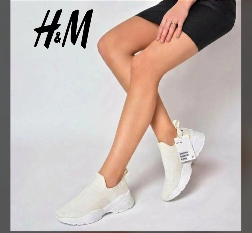 h&m 아이보리 니트 삭스 슬립온 Eur40 250 255 운동화 스니커즈 이미지