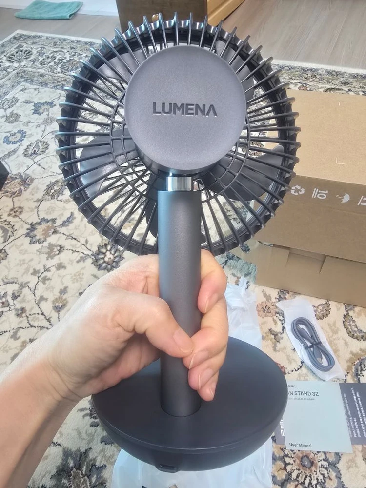 루메나휴대용 무선 선풍기 이미지