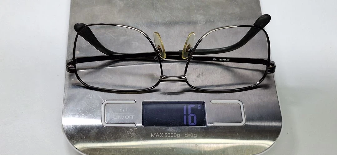 FUJI MY GLASSES 036 안경테 안경 54mm 스퀘어 건메탈 일본 빈티지 레트로 클래식 Y2K 아메카지 이미지