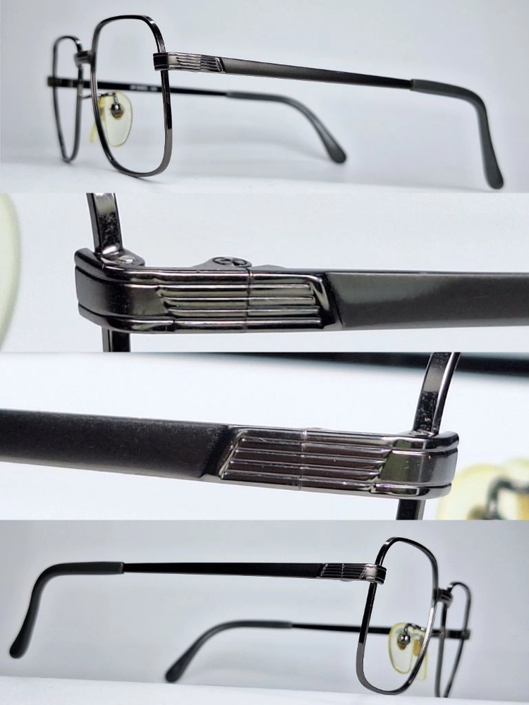 FUJI MY GLASSES 036 안경테 안경 54mm 스퀘어 건메탈 일본 빈티지 레트로 클래식 Y2K 아메카지 이미지