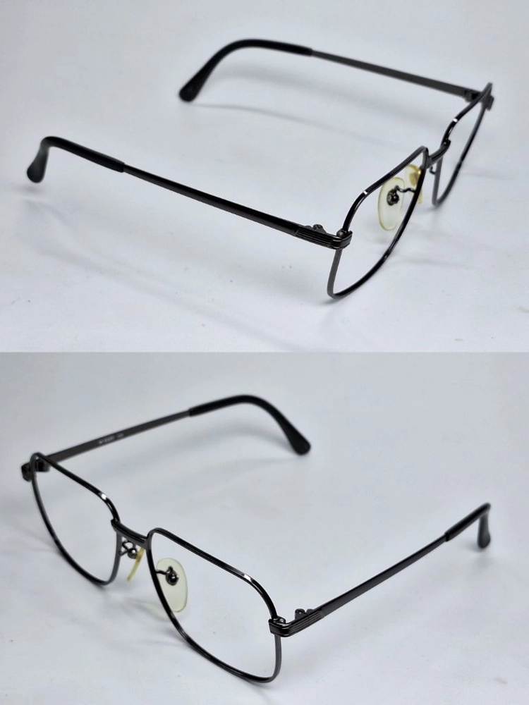 FUJI MY GLASSES 036 안경테 안경 54mm 스퀘어 건메탈 일본 빈티지 레트로 클래식 Y2K 아메카지 이미지