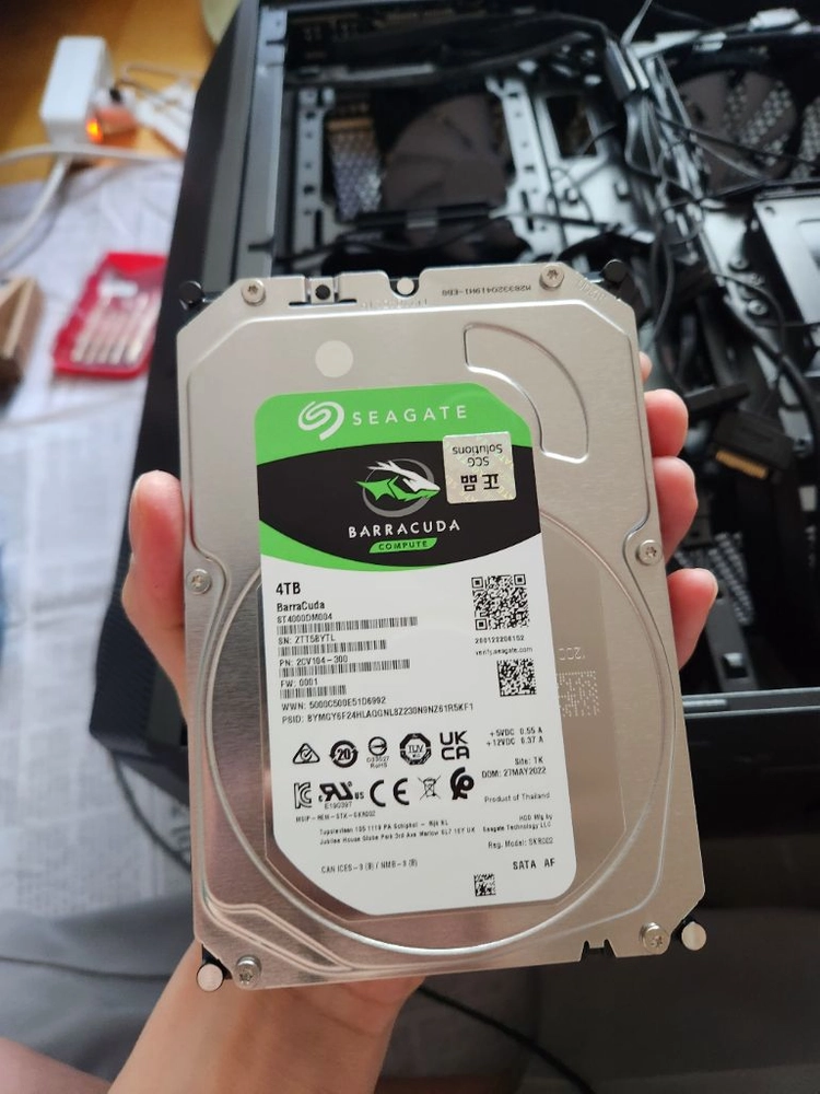 씨게이트 바라쿠다 HDD 4TB 이미지