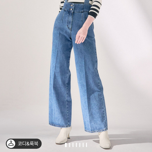 오브제 디테쳐블 스트랩 오버롤 데님 팬츠 55 랑방 타임 마인 더캐시미어 시스템 sjsj 이미지