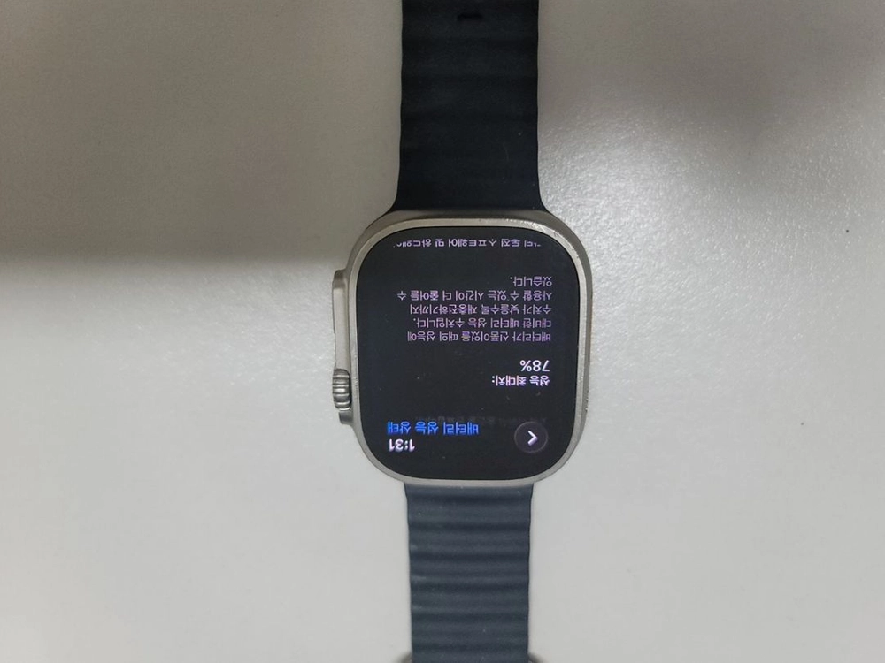 애플워치 울트라1 Watch Ultra 셀룰러 상태 깔끔하고 기능에 문제 없어요 이미지