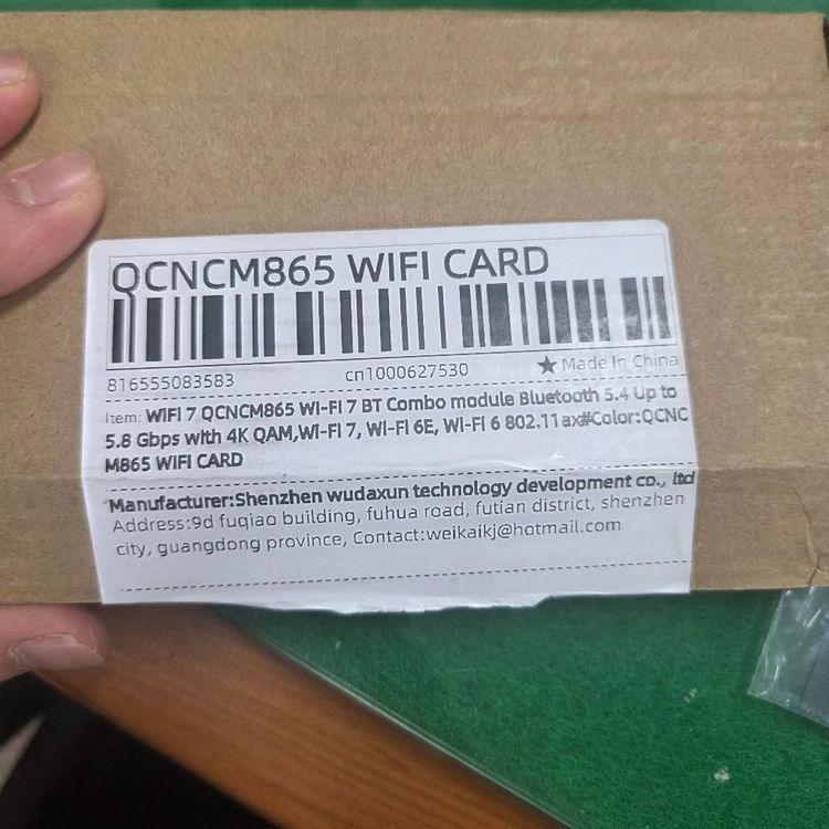 QCMCM865,AX210NGW 이미지