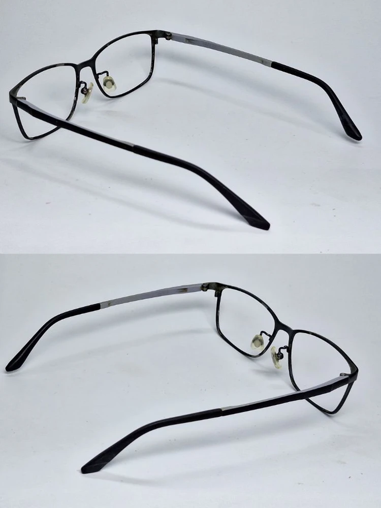 네이비 스퀘어 안경테 안경 54mm 일본 빈티지 레트로 클래식 Y2K 아메카지 스트릿 유니크 레어 패션 아이웨어 이미지