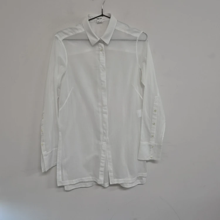 HELMUT LANG 헬무트랭 화이트 롱 셔츠 이미지