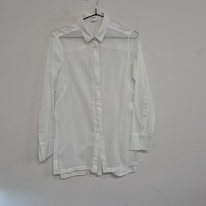 HELMUT LANG 헬무트랭 화이트 롱 셔츠 이미지